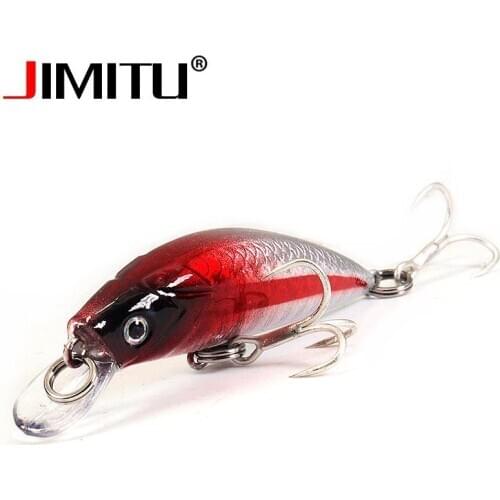 JIMITU Isca artificial pesca minnow lure 6cm 6.7g wobbler sinking carp fishing bait pescaria material de pesca trolls pike lures