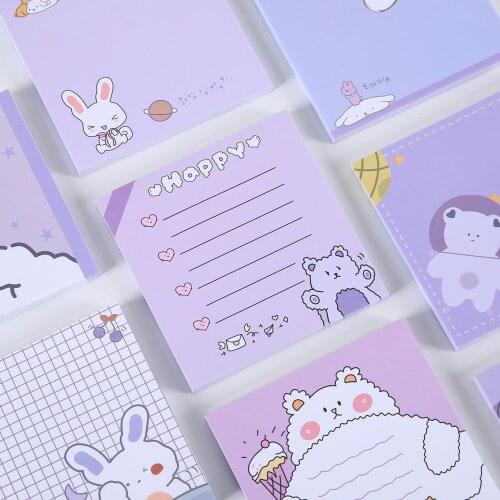 Yisuremia 50 Sheets Kawaii Bear Sticky Notes N Times Sticky Index Bookmark To Do List Memo Pad Notepad Sticker School Stationery