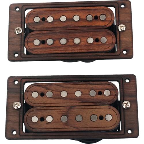 Premium Wood Guitar Pickups Humbucker Double Coil Pickup Set