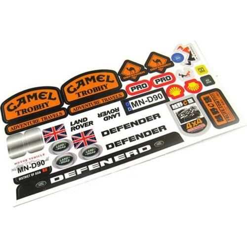 MN-90 1/12 2.4G 4WD RC Car Replacement Body DIY Off-Road Sticker 160x90mm for RC Vehicle Car Upgrade DIY Parts