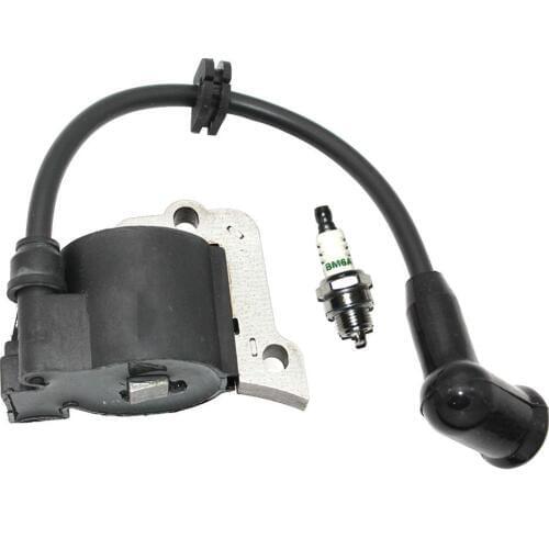 Ignition Coil Module And BM6A Spark Plug For Husqvar 143R 143R II 143AE 15 236R Strimmer Brushcutter Magneto Parts#531007767