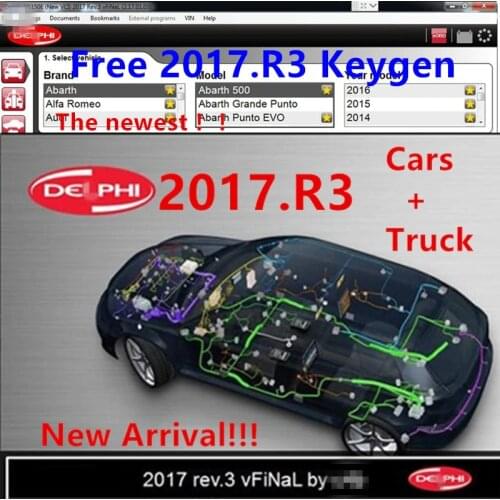 Newest Delphis software 2017.R3 Free Keygen Software for Delphis 150e Multidiag Vd Ds150e with Car and Truck free keygen