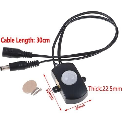 New 1PCS DC 5V 12V 24V 5A PIR Sensor Switch Mini PIR Infrared IR Motion Sensor Detector Switch Module For LED Strip Light