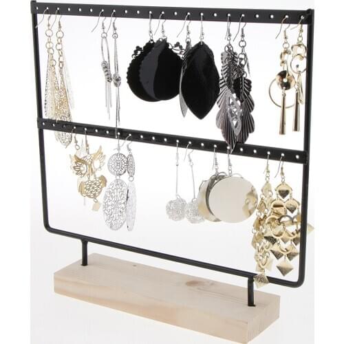 Portable Jewelry Organizer Rack for Earrings Holder Necklace Bracelet Stand Display Storage, 4 Styles to Select