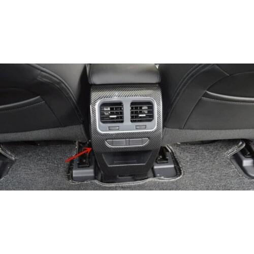 For Haval F7X 2019-2020 ABS Chrome Anti-kick pad for air outlet of rear air conditioner Anti-scratch protectioncar accessories