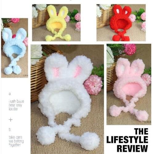 Pet cross dressing hat Cat Hat warm and comfortable cute rabbit ear headgear dog hat Pet headgear hats for dogs