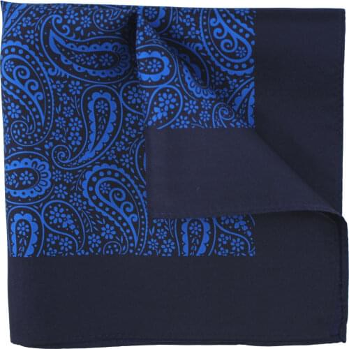 Silk Print Paisley Pattern Handkerchief Formal Wear Dress Suit Pocket Square
