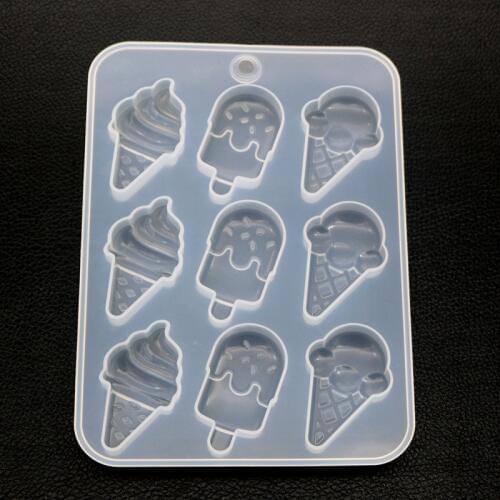 Ice Cream Popsicle Silicone Mold Kawaii Food Cabochon DIY Decoden Supplies Sweet Deco Resin Craft UV Resin Mold