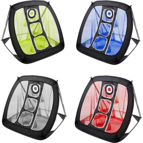 Foldable Nylon Golf Practice Net Golf Indoor Outdoor Chipping Pitching Cages Golf Collecting Net Training Aids Equipment