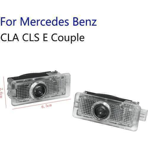 LED Car Courtesy Lamp Welcome Lights Logo Projector Door Light For Mercedes Benz C207 Coupe C218 A207 C117 AMG CLA CLS E Class