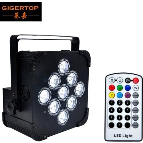 TPITOP Freedom Par RGBWA UV 6IN1 LED Wireless Stage Wash Up-Light 9x18W Flood Light Rechargeable Lithium Battery 13500MAH