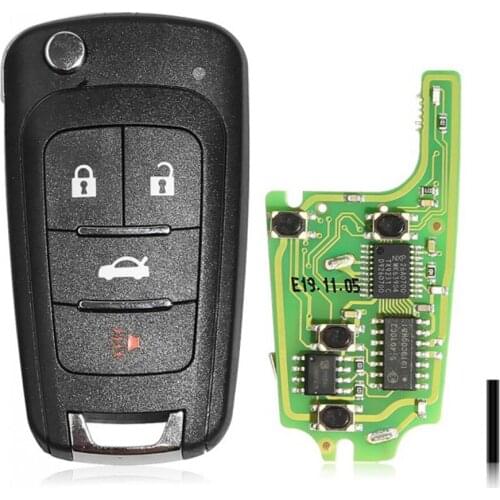 XHORSE XNBU01EN VVDI GM Flip Type 4 Buttons Universal Wireless Remote Key