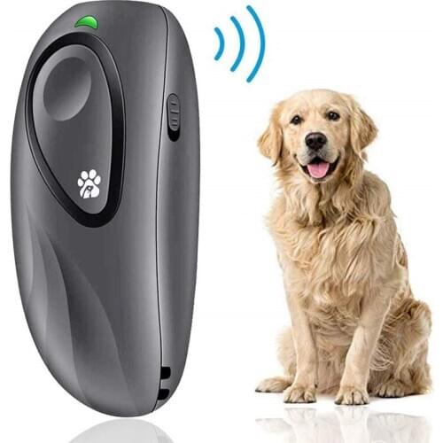 Anti Barking Device Dog Training Aid Adjustable Frequency Ultrasonic Dog Bark Deterrent Stop Animal Attacks Infrared Dog Drive