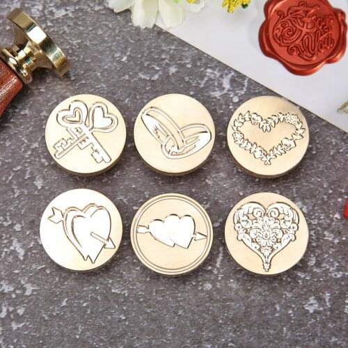 Handmade Wax Seal Stamp Fire Painting Plant Creative Patterns DIY Envelope for Crown Tree Accessories Parties Wedding