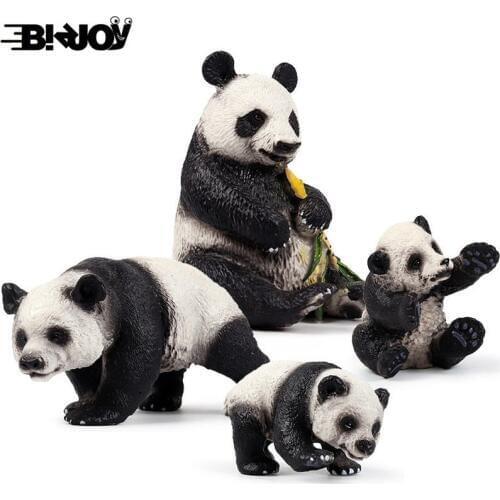 Vivid Panda Toy Childrens Simulation Zoo Animal Figure Collector Decor Kid Educational Toys Decoration Kid Birthday Gift