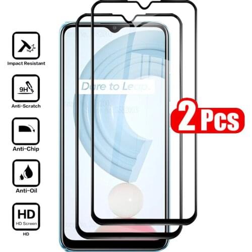 2Pcs Full Cover Tempered Glass for Realme C21 C 21 21C Realmi 6.5'' Screenprotector protective Film Global Version realmy c21 HD