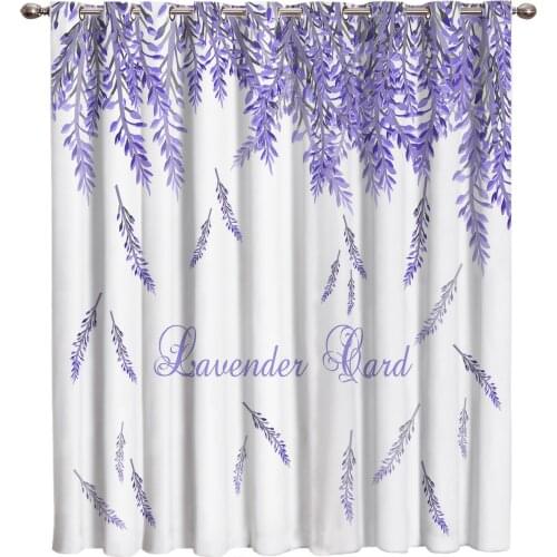 Lavender Island Flower Curtain Lights Living Room Outdoor Fabric Indoor Kids Curtain Panels With Grommets Window Treatment Ideas