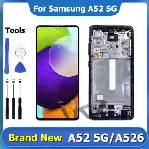A52 5G LCD Display For Samsung Galaxy A526 Touch Screen Digitizer Assembly 6.7" Pantalla Super AMOLED Repair Screen Replacement