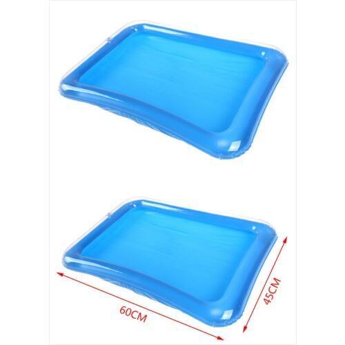 1Pcs Dynamic Sand Tray Indoor Magic Play Sand Children Toys Space Inflatable Accessories Plastic Mobile Table 60*45cm