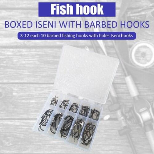 101pcs Fishing Hook Set Carbon Steel Single Fishing Jig Barbed Carp Hooks Carp Hook Fly Fishing Fishhooks Tackle Accessories