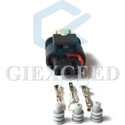 2 Sets Tyco Amp 3 Pin 1-1670917-5 Automotive Reversing Radar Probe Socket Connector For Ford Land Rover Range Rover Laguar