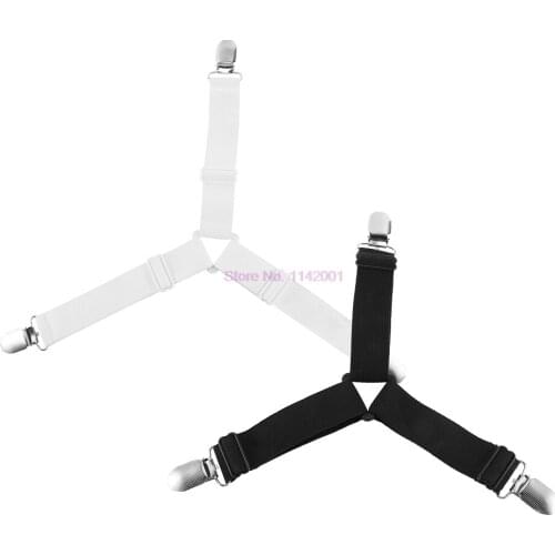 50set 4pcs/set New Elastic Cover Blankets Grippers Holder Sheet Clip Mattress Fasteners Fixing Slip-Resistant Belt Clip Living