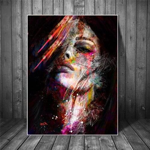 5D Diamond Painting Abstract Girl Cross Stitch Kit Full Drill Diamond Embroidery Mosaic Art Picture of Rhinestones Home Decor