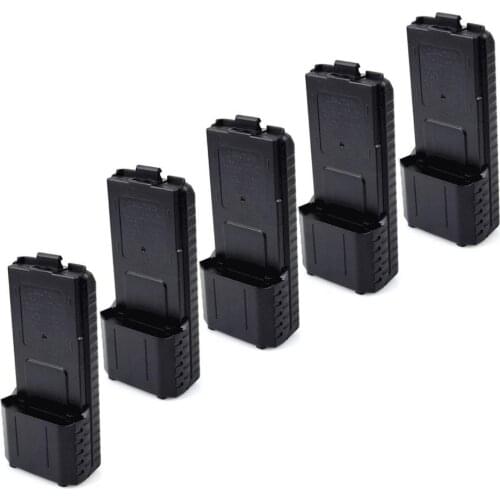 5X BAOFENG AAX6 Extended Battery Case/Shell for Radio BF-UV5R 5RB 5RE 5REPlus US