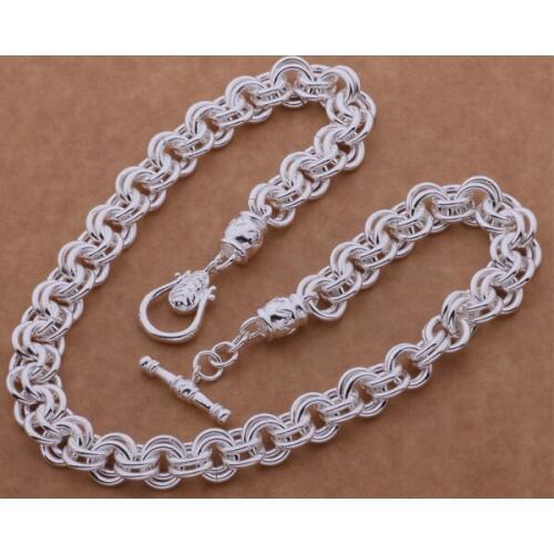AN643 Hot sterling Necklace fashion jewelry pendant /badajrka bfhajwoa silver color