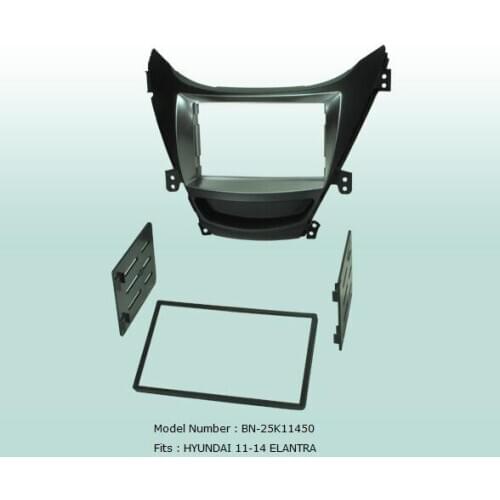 Car Fascias Double Din Audio Panel Frame Dash Kit For Hyundai Elantra 2011 2012 2013 2014