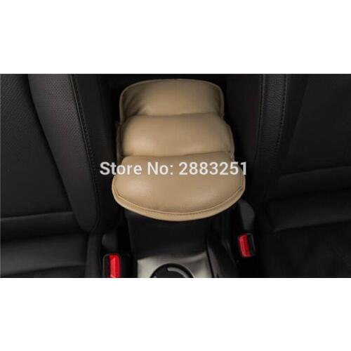 Car styling Car Leather Central Arm Rest Seat Box Padding for Mitsubishi outlander 2016 lancer 10 9 pajero asx l200 accessories