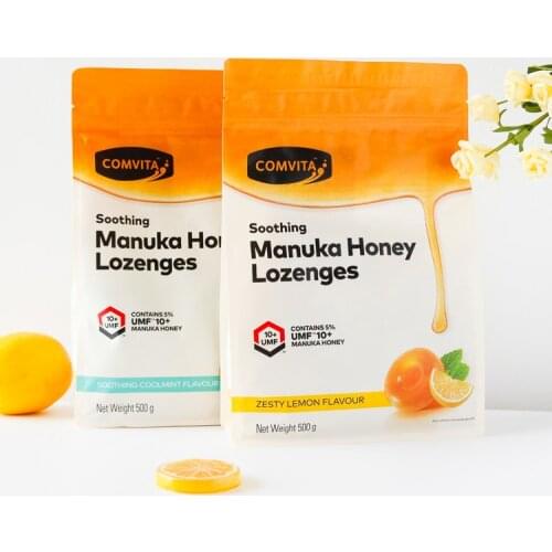 NewZealand Comvita Manuka Honey Candy UMF10+ Lozenges Lemon Aniseed Propolis Bioflavonoids Health Soothing Cough Throat Smokers