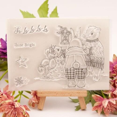 Shine Bright Transparent Seal Clear Silicone Stamp Cutting DIY Scrapbooking Rubber Coloring Embossing Decor Reusable 10.5*14.8cm