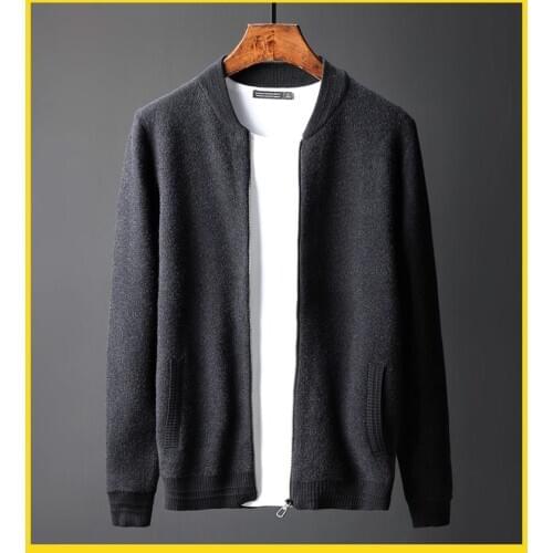 Brand Mens Autumn Winter Fashion Loose Sweater Cardigan New Style High Quality Male Comfortable Clothing Large Size M-4XL
