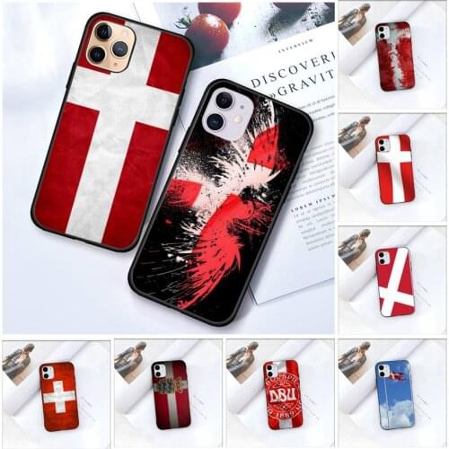 Zororong Denmark Flag Phone Case For iPhone 12 Mini 11 Pro XS Max X XR 7 8 Plus