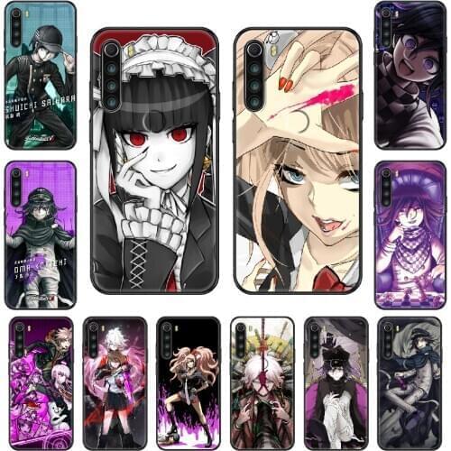 Game Danganronpa Phone case For Xiaomi Redmi Note S2 4 5 6 7 8 A S X Plus Pro black painting Etui 3D funda pretty cover soft