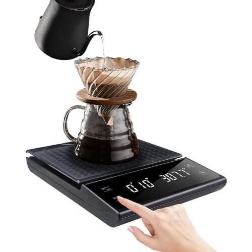 Electronic Display Coffee Scale 3kg/0.1g Drip Coffee With Timer High Precision Balanc Food Kitchen Scales Precision Scale