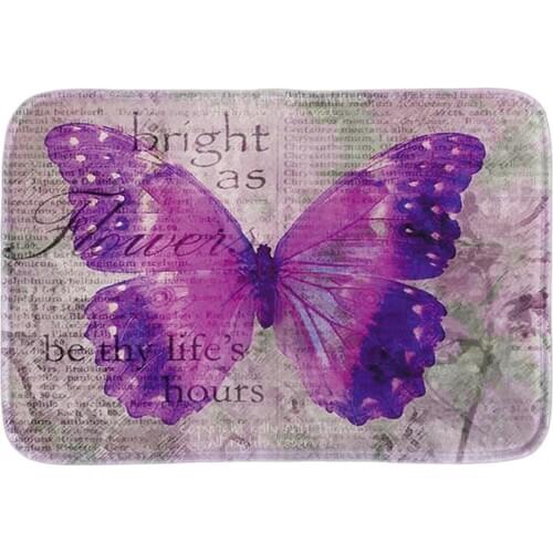 Art Blue Pearls Supreme Butterfly Doormat Indoor Outdoor Door Mats For Living Room Bedroom Soft Short Plush Fabric Floor Mats