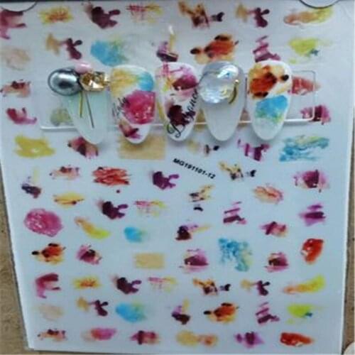 Fashin Paper Sticker Nail Stickers Scrawl Traceless Nail Decals Nail Art Nail Decoration Beauty Care