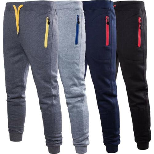 Mens Sport Pants Long Trousers Men Casual Tracksuit Gym Sweatpants Fitness Workout Joggers