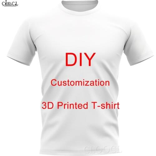 We Accept Dear Customer Design Anime/Photo/Singer Pattern/DIY T-shirt Men/Women 3D Print Streetwear T Shirt Plus Size 6XL 7XL