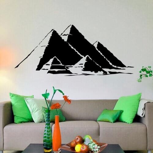 Ancient Egypt Symbol Wall Sticker Egyptian Pyramids Wall Decal Pyramids Decals for Home Living Room Decor Removable Mural B388