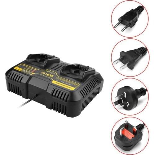 New Replaced Dual Slot Fast Charging Station DCB102 Battery Charger for DEwalt 12V 14.4V 18V 20V DCB102 DCB112 DCB105 DCB200
