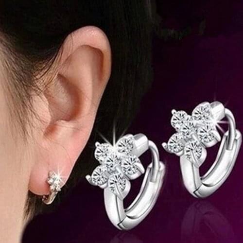 New Vintage Fashion SWA Element Crystal Wedding Drop Earrings For Women Jewelry