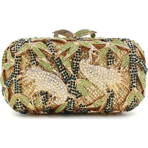 BL030 Luxury diamante evening bags octagon colorful clutch bags women party purse bags crystal sacoche pochette handbags