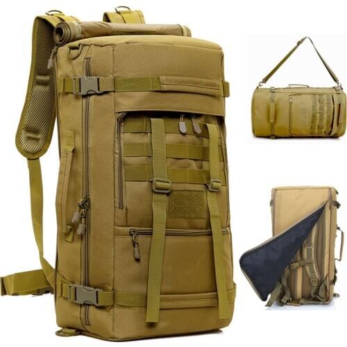 Outdoor Tactical Backpack 50L Large Molle Army Military Bags Multifunction Trekking Hunting Camp Hiking Shoulder Handbag Luggage