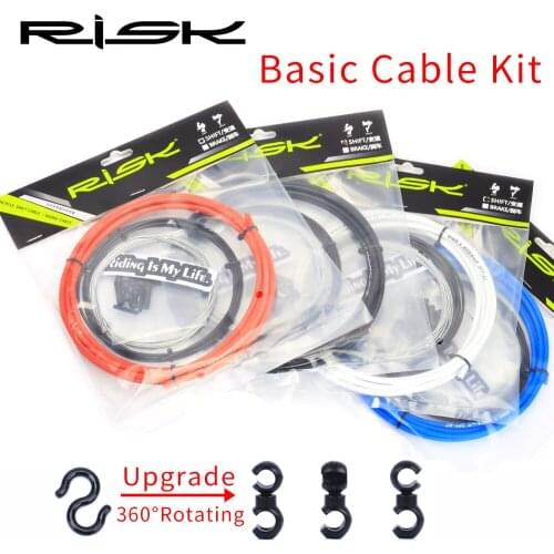 Risk Bicycle Brake Line Tube Brake Shift Cable&Housing Group Set Road/MTB Bike Shift Gear Derailleur Brake Kits Wire Tube