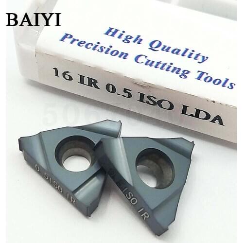 16IR 0.5ISO LDA 16ER 0.5ISO LDA Thread carbide insert cutter turning tools Indexable Threading blade CNC For stainless steel
