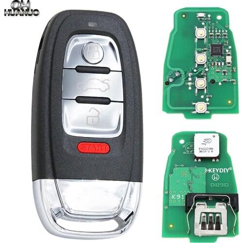 KEYDIY 3+1/4 Button Universal Smart Key ZB01 Car Key Remote Replacement for KD900 KD-X2 Fit for More than 2000 Models