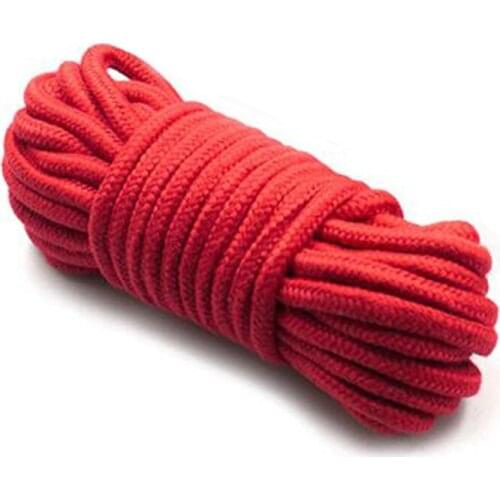 2m/5m/10m Sex Slave Bondage Rope Thick Cotton Restraint Erotic Role play Toys Soft Cotton Rope EK-New